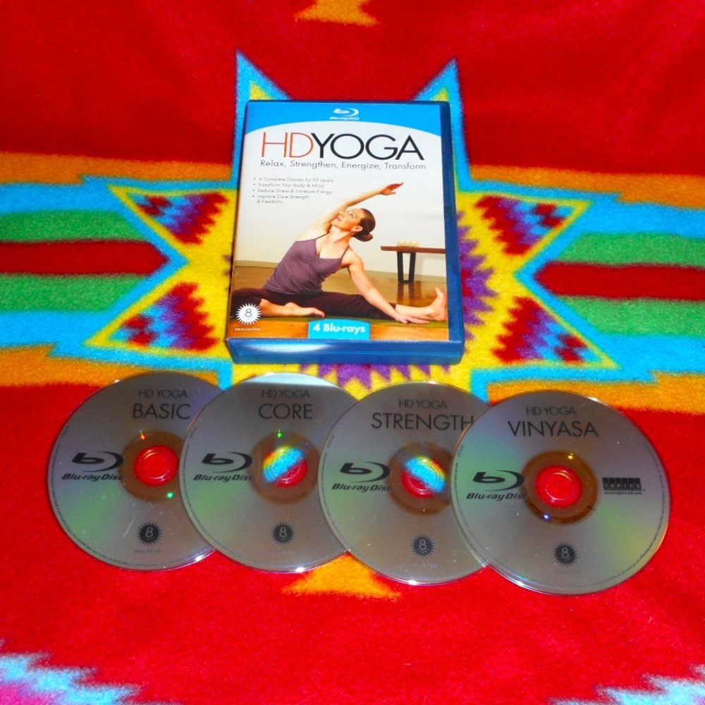 HD Yoga (Blu-ray Disc, 2012, 4-Disc Set, Topics)